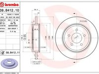 Disc frana MAZDA TRIBUTE EP BREMBO 08B41211