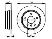 Disc frana MERCEDES A-CLASS (W168) (1997 - 2004) Bosch 0 986 478 475