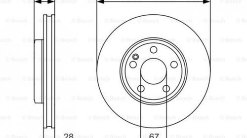 Disc frana Mercedes A-CLASS (W176) 2012-2016 