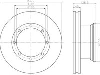 Disc frana MERCEDES ATEGO 3 (2013 - 2016) Textar 93101500