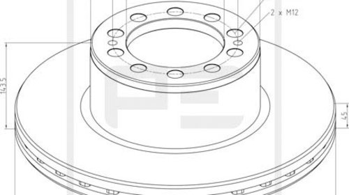 DISC FRANA MERCEDES AXOR- NOU- TVA INCLUS