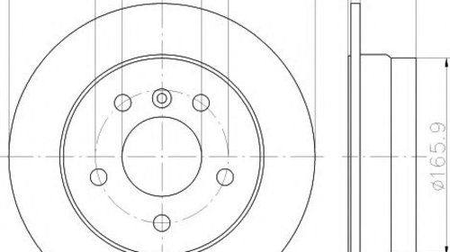 Disc frana MERCEDES B-CLASS (W245) (2005 - 20