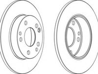 Disc frana MERCEDES-BENZ 190 limuzina (W201), MERCEDES-BENZ 170 (W170) - WAGNER WGR0053-1