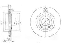 Disc frana MERCEDES-BENZ A-CLASS W168 DELPHI BG3829