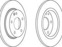 Disc frana MERCEDES-BENZ A-CLASS (W168), MERCEDES-BENZ PONTON limuzina (W180) - FERODO DDF1034