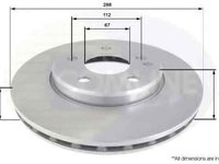 Disc frana MERCEDES-BENZ A-CLASS W169 COMLINE ADC1641V