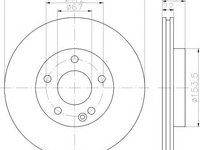 Disc frana MERCEDES-BENZ A-CLASS (W169), MERCEDES-BENZ B-CLASS (W245) - MINTEX MDC1752