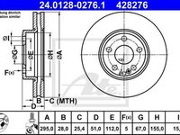 Disc frana MERCEDES-BENZ A-CLASS W176 ATE 24012802761