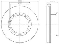 Disc frana MERCEDES-BENZ ATEGO 2 TEXTAR 93087900