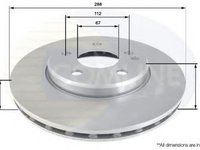 Disc frana MERCEDES-BENZ B-CLASS W245 COMLINE ADC1641V