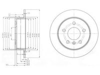 Disc frana MERCEDES-BENZ B-CLASS W245 DELPHI BG3910C