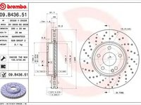 Disc frana MERCEDES-BENZ B-CLASS W246 W242 BREMBO 09B43651