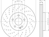 Disc frana MERCEDES-BENZ B-CLASS W246 W242 TEXTAR 92262103