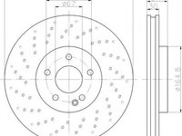 Disc frana MERCEDES-BENZ B-CLASS (W246, W242), MERCEDES-BENZ A-CLASS (W176), MERCEDES-BENZ CLA cupe (C117) - MINTEX MDC2569