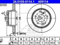 Disc frana MERCEDES-BENZ C-CLASS combi S202 ATE 24010901141