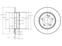 Disc frana MERCEDES-BENZ C-CLASS combi S202 DELPHI BG3326C