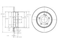 Disc frana MERCEDES-BENZ C-CLASS combi S202 DELPHI BG3326