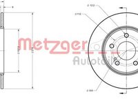 Disc frana MERCEDES-BENZ C-CLASS combi S202 METZGER 6110039