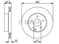 Disc frana MERCEDES-BENZ C-CLASS cupe C204 BOSCH 0986479406