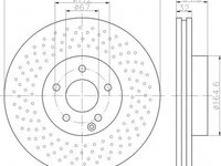 Disc frana MERCEDES-BENZ C-CLASS cupe C204 TEXTAR 92163403