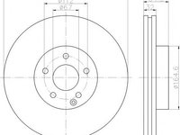 Disc frana MERCEDES-BENZ C-CLASS limuzina (W204), MERCEDES-BENZ C-CLASS T-Model (S204), MERCEDES-BENZ E-CLASS limuzina (W212) - TEXTAR 92163503