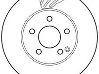 Disc frana MERCEDES-BENZ C-CLASS limuzina (W204), MERCEDES-BENZ C-CLASS T-Model (S204), MERCEDES-BENZ E-CLASS limuzina (W212) - JURID 562627JC