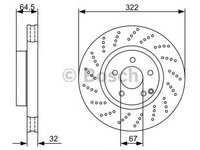 Disc frana MERCEDES-BENZ C-CLASS limuzina (W204), MERCEDES-BENZ C-CLASS T-Model (S204), MERCEDES-BENZ E-CLASS limuzina (W212) - BOSCH 0 986 479 408