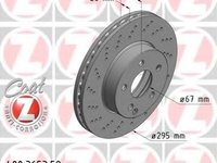 Disc frana MERCEDES-BENZ C-CLASS limuzina (W204), MERCEDES-BENZ C-CLASS T-Model (S204), MERCEDES-BENZ E-CLASS limuzina (W212) - ZIMMERMANN 400.3653.52