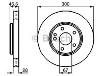 Disc frana MERCEDES-BENZ C-CLASS T-Model (S203) - Cod intern: W20270636 - LIVRARE DIN STOC in 24 ore!!!