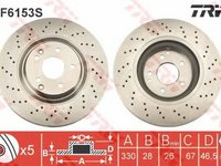 Disc frana MERCEDES-BENZ C-CLASS T-Model S203 TRW DF6153S