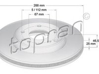 Disc frana MERCEDES-BENZ C-CLASS T-Model S203 TOPRAN 400854