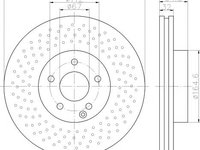Disc frana MERCEDES-BENZ C-CLASS T-Model (S204) (2007 - 2014) TEXTAR 92163403