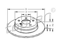 Disc frana MERCEDES-BENZ C-CLASS T-Model S204 TOPRAN 401905