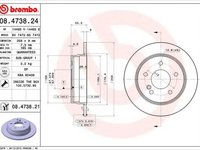 Disc frana MERCEDES-BENZ C-CLASS W202 BREMBO 08.4738.24