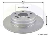 Disc frana MERCEDES-BENZ C-CLASS W202 COMLINE ADC1616