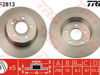 Disc frana MERCEDES-BENZ C-CLASS (W202) - OEM - TRW: DF2813 - Cod intern: W02149277 - LIVRARE DIN STOC in 24 ore!!!