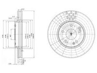 Disc frana MERCEDES-BENZ C-CLASS W203 DELPHI BG3396C