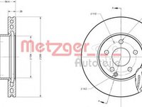 Disc frana MERCEDES-BENZ C-CLASS W204 METZGER 6110153