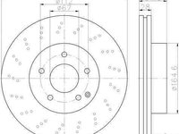 Disc frana MERCEDES-BENZ C-CLASS (W204) TEXTAR 92165003