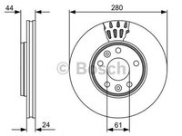 Disc frana MERCEDES-BENZ CITAN caroserie 415 BOSCH 0986479555