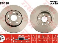 Disc frana MERCEDES-BENZ CITAN Combi 415 TRW DF6110