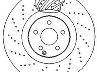 Disc frana MERCEDES-BENZ CL-CLASS cupe (C215), MERCEDES-BENZ SL (R230), MERCEDES-BENZ E-CLASS limuzina (W211) - JURID 562408J