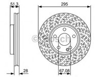 Disc frana MERCEDES-BENZ CLA cupe C117 BOSCH 0986479A02