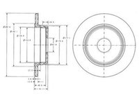 Disc frana MERCEDES-BENZ CLC-CLASS CL203 DELPHI BG2510