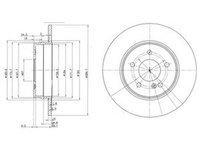 Disc frana MERCEDES-BENZ CLK C209 DELPHI BG3239C