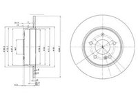Disc frana MERCEDES-BENZ CLK Cabriolet A209 DELPHI BG3239