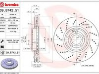 Disc frana MERCEDES-BENZ CLS Shooting Brake X218 BREMBO 09B74251