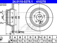 Disc frana MERCEDES-BENZ CLS Shooting Brake (X218) (2012 - 2020) ATE 24.0110-0278.1