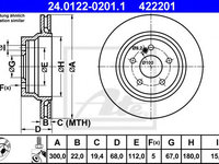 Disc frana MERCEDES-BENZ CLS Shooting Brake (X218) (2012 - 2020) ATE 24.0122-0201.1