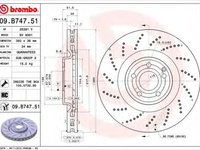 Disc frana MERCEDES-BENZ CLS Shooting Brake X218 BREMBO 09B74751